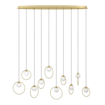 Eglo - LED pendel dæmpbar 10xLED/3W/230V 3000K guldfarvet
