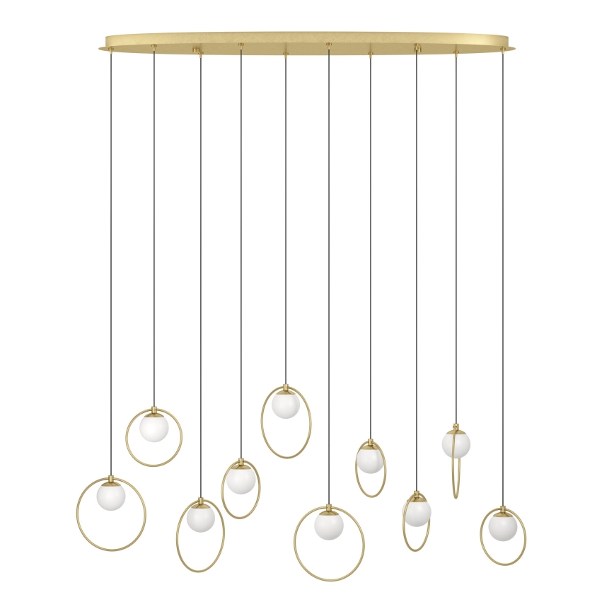 Eglo - LED pendel dæmpbar 10xLED/3W/230V 3000K guldfarvet