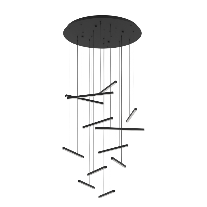 Eglo - LED pendel dæmpbar 12xLED/8,4W/230V 3000K sort