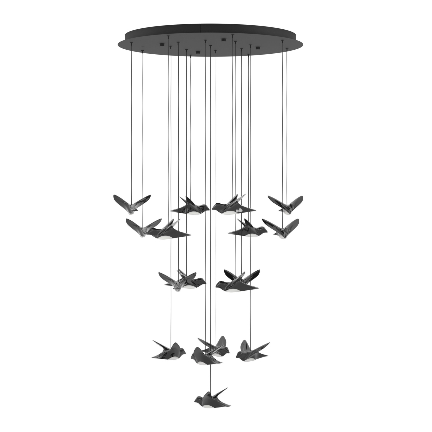 Eglo - LED pendel dæmpbar 17xLED/3W/230V 3000K sort