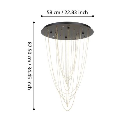 Eglo - LED loftlampe dæmpbar 6xLED/4,2W/230V 3000K