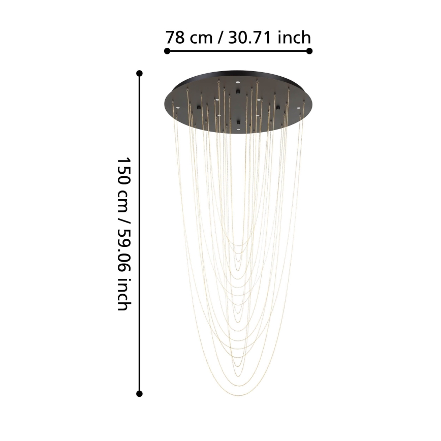 Eglo - LED loftlampe dæmpbar 8xLED/4,2W/230V 3000K
