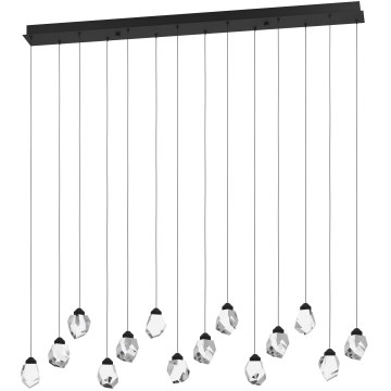 Eglo 390358 - LED pendel dæmpbar SINDICAT 14xLED/3W/230V sort/transparent