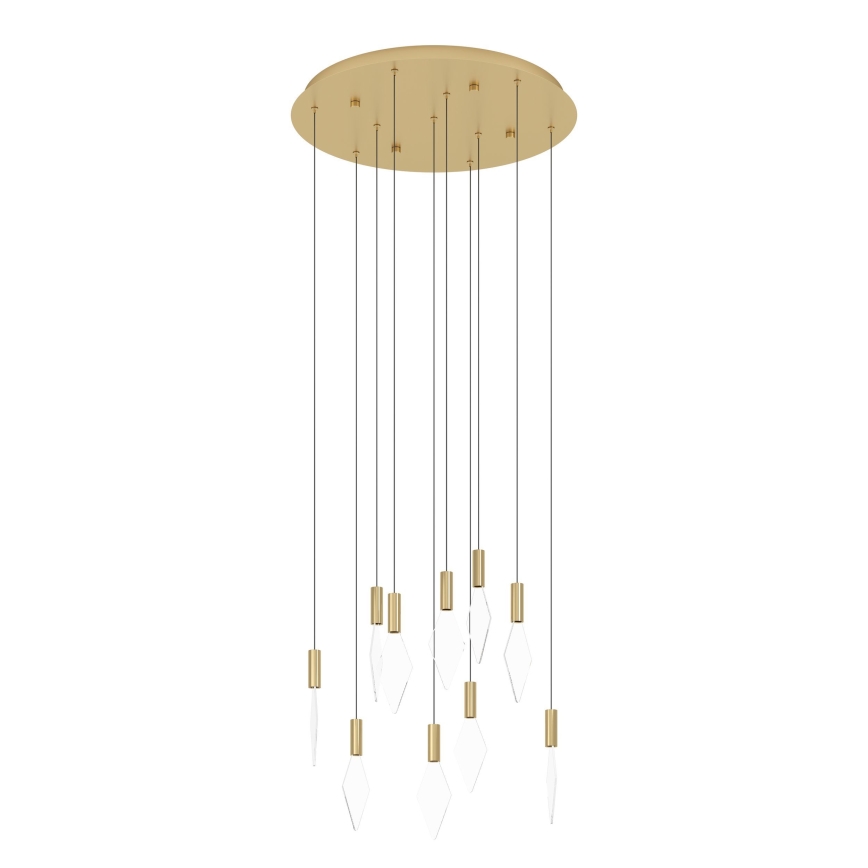 Eglo - LED pendel dæmpbar 10xLED/3W/230V 3000K diameter 58 cm guldfarvet