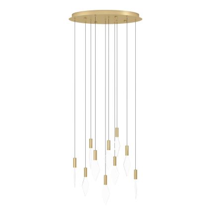 Eglo - LED pendel dæmpbar 10xLED/3W/230V 3000K diameter 58 cm guldfarvet
