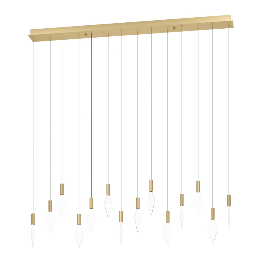 Eglo - LED pendel dæmpbar 14xLED/3,3W/230V 3000K guldfarvet