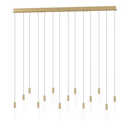 Eglo - LED pendel dæmpbar 14xLED/3,3W/230V 3000K guldfarvet