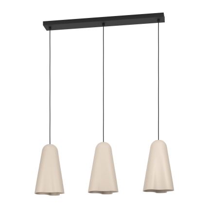 Eglo - Pendel 3xE27/40W/230V beige