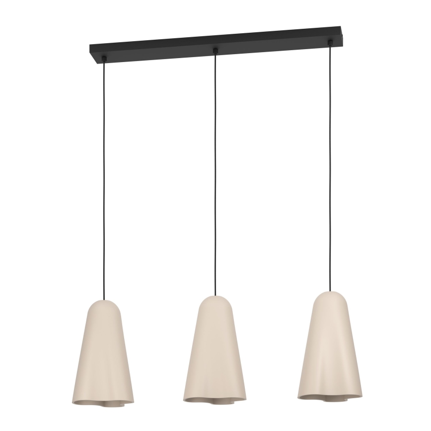 Eglo - Pendel 3xE27/40W/230V beige