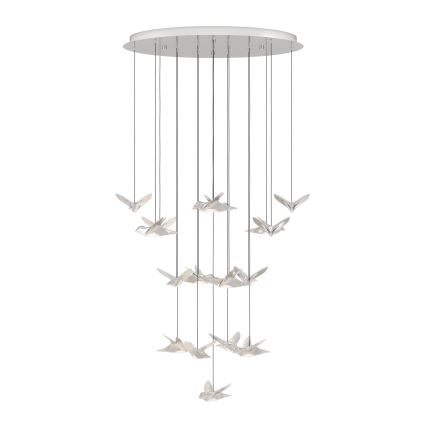 Eglo - LED pendel dæmpbar 17xLED/3W/230V 3000K skinnende krom