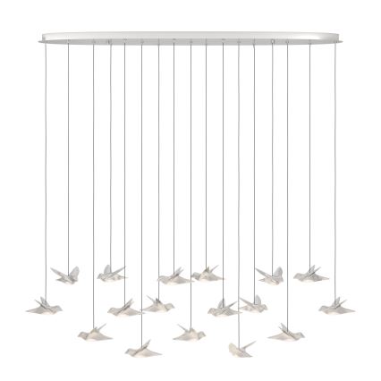 Eglo - LED pendel dæmpbar 17xLED/3W/230V 3000K skinnende krom