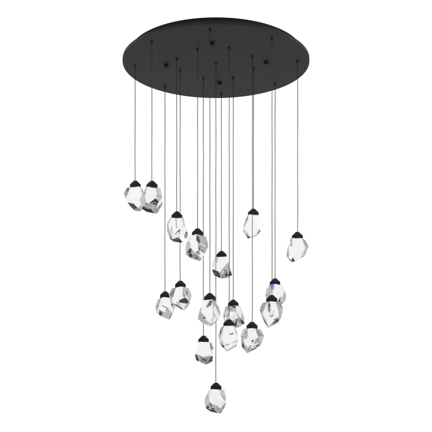 Eglo - LED pendel dæmpbar 17xLED/3W/230V 3000K sort/transparent
