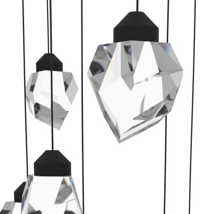 Eglo - LED pendel dæmpbar 14xLED/3W/230V 3000K sort/transparent
