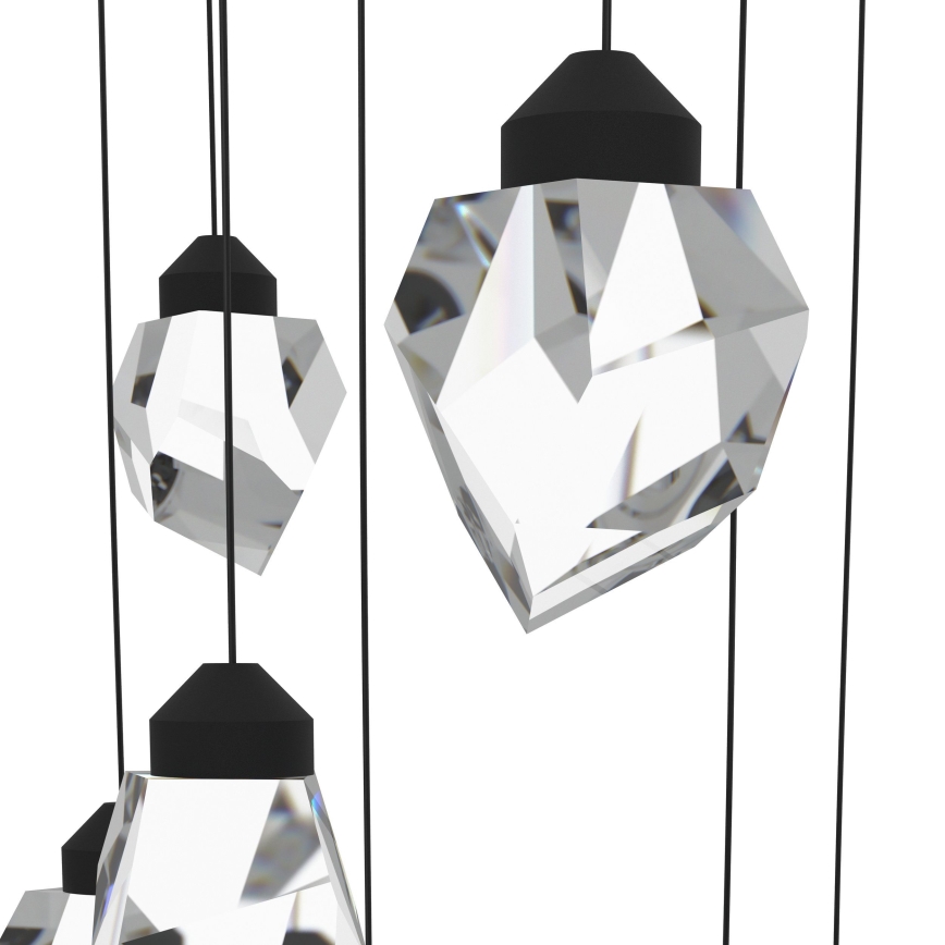 Eglo - LED pendel dæmpbar 14xLED/3W/230V 3000K sort/transparent