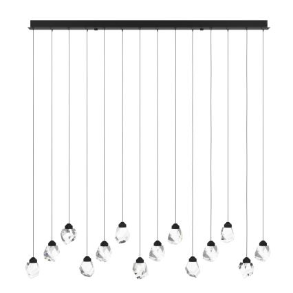 Eglo - LED pendel dæmpbar 14xLED/3W/230V 3000K sort/transparent