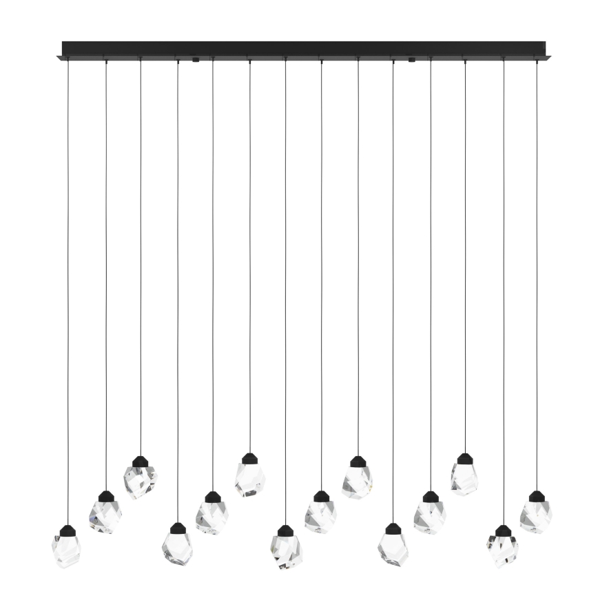 Eglo - LED pendel dæmpbar 14xLED/3W/230V 3000K sort/transparent