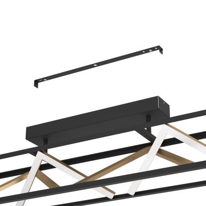 Eglo - LED loftlampe dæmpbar LED/45W/230V 2700-6500K sort/guldfarvet + fjernbetjening