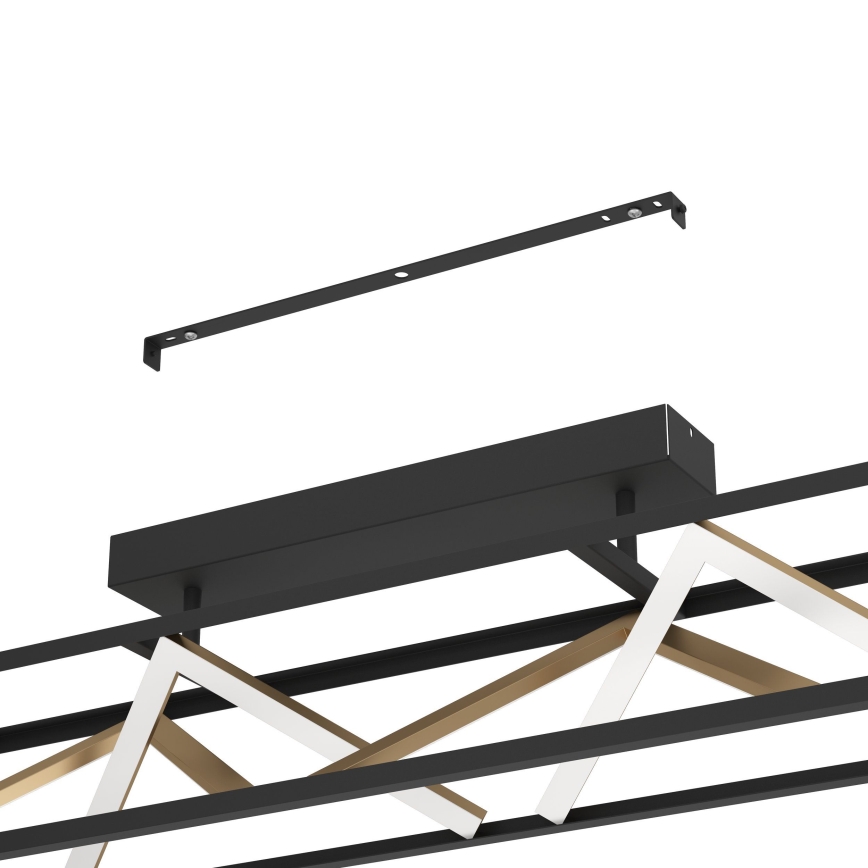 Eglo - LED loftlampe dæmpbar LED/45W/230V 2700-6500K sort/guldfarvet + fjernbetjening