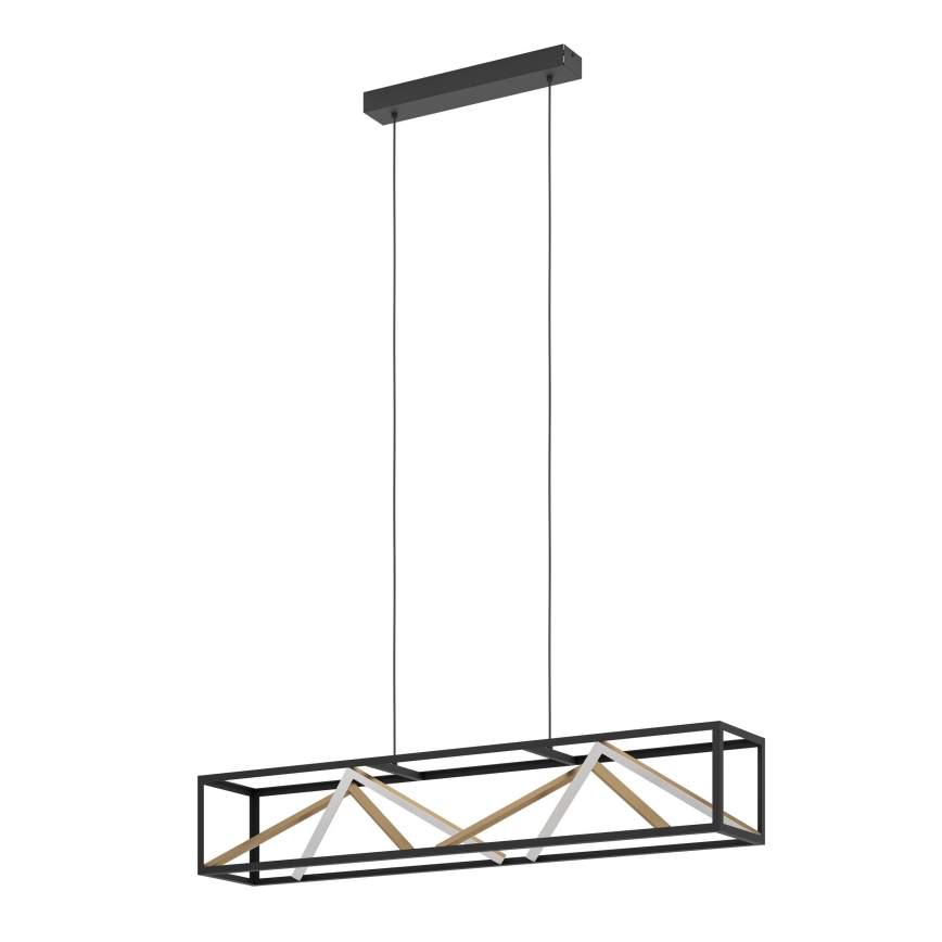 Eglo - LED pendel dæmpbar LED/46W/230V 2700-6500K sort/guldfarvet + fjernbetjening