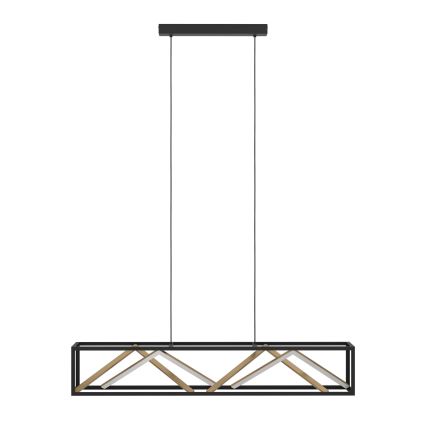 Eglo - LED pendel dæmpbar LED/46W/230V 2700-6500K sort/guldfarvet + fjernbetjening
