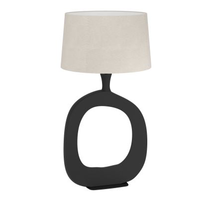 Eglo - Bordlampe 1xE27/60W/230V 88 cm sort/cremefarvet