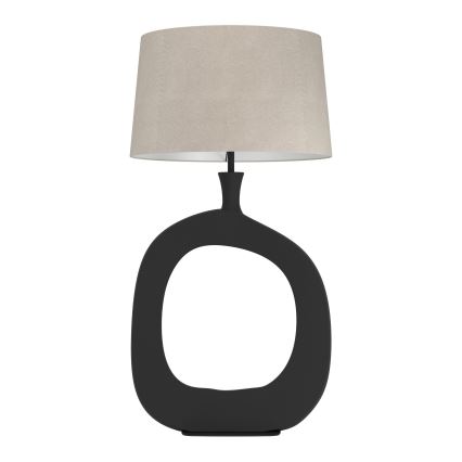 Eglo - Bordlampe 1xE27/60W/230V 88 cm sort/cremefarvet