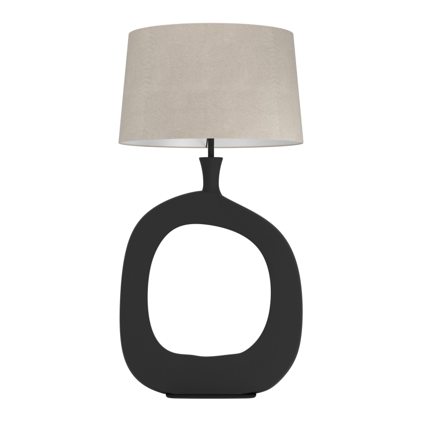 Eglo - Bordlampe 1xE27/60W/230V 88 cm sort/cremefarvet