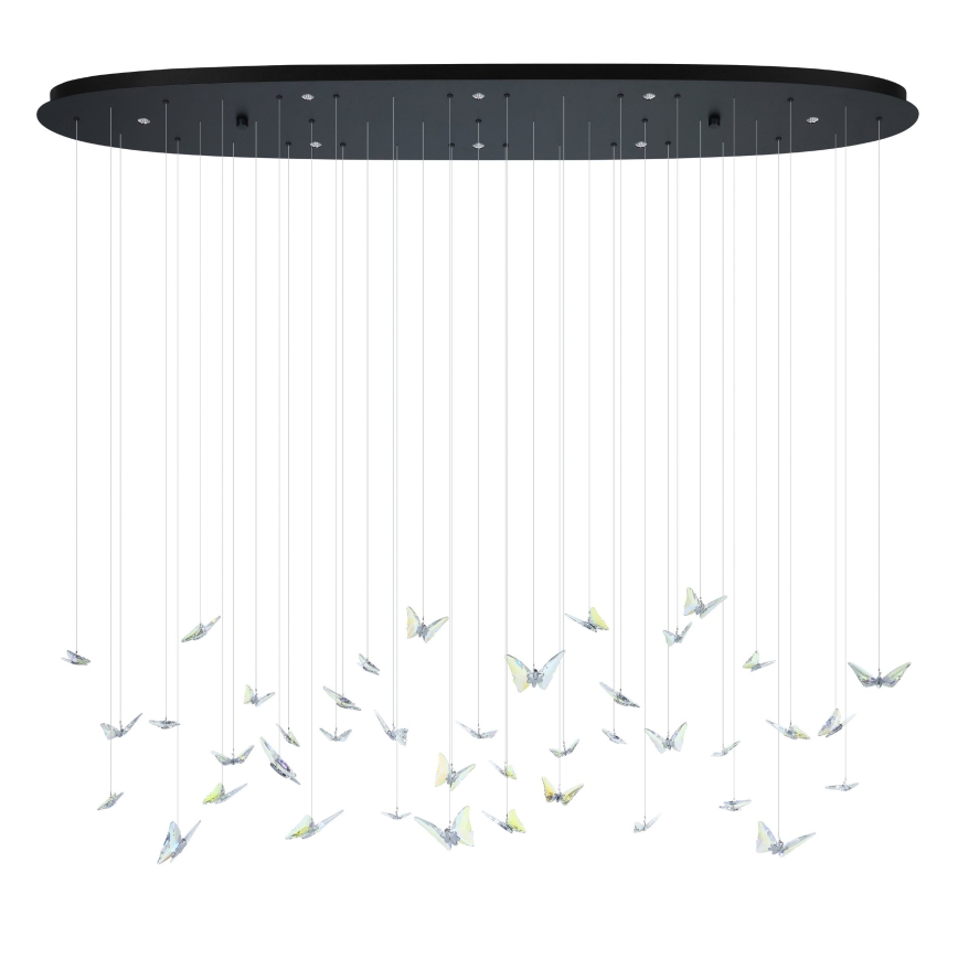 Eglo - LED-dæmpbar pendel på wire 8xLED/4,2W/230V sort/klar