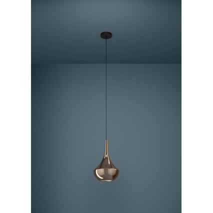 Eglo - Pendel på kabel 1 x E27 (maks. 28 W), 230 V, kobberfarvet