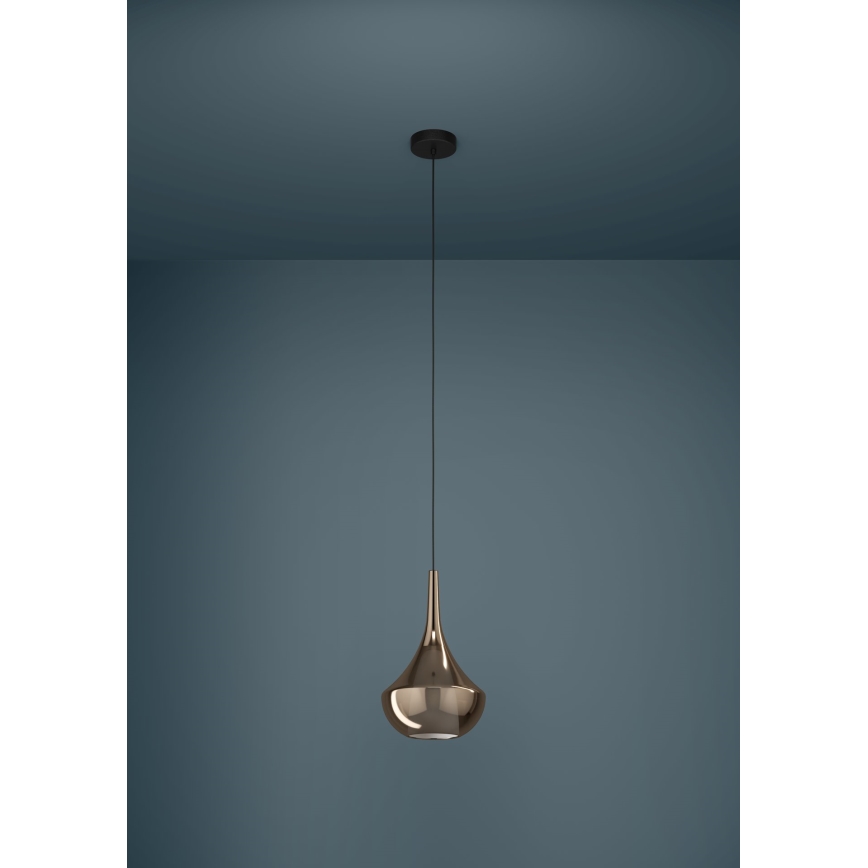 Eglo - Pendel på kabel 1 x E27 (maks. 28 W), 230 V, kobberfarvet