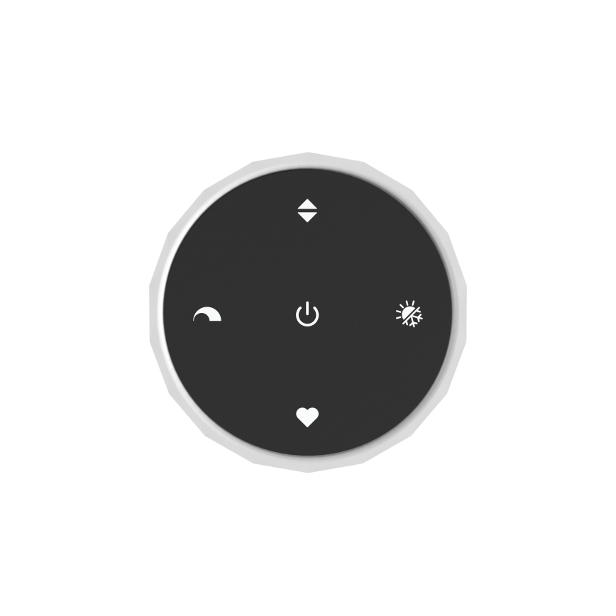 Eglo - LED dæmpbar loftlampe LED/5,5W/230V + LED/1,6W 2200-6500K Ø 25 cm blank krom + fjernbetjening