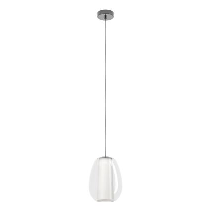 Eglo - Dæmpbar LED-pendel med wire LED/7W/230V + LED/1,6W 2200-6500K blank krom
