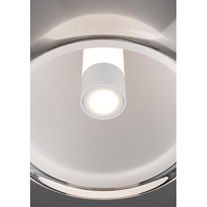 Eglo - Dæmpbar LED-gulvlampe LED/7W/230V + LED/1,6W, blank krom