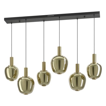 Eglo - Dæmpbar LED-lysekrone 3xLED/5W/230V + 3xLED/6,5W + 6xLED/1,6W gylden