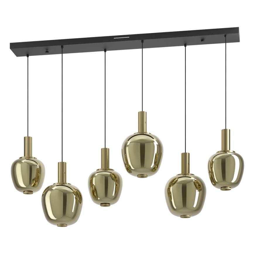 Eglo - Dæmpbar LED-lysekrone 3xLED/5W/230V + 3xLED/6,5W + 6xLED/1,6W gylden