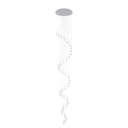 Eglo - LED-pendel på kabel 40xLED/2,1W/230V 2200/3000/4000K blank krom