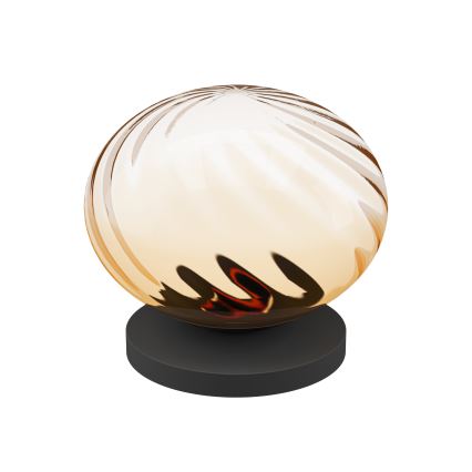 Eglo - Dæmpbar LED-bordlampe LED/5,8W/230V 2200-6500K beige/røgfarvet + fjernbetjening