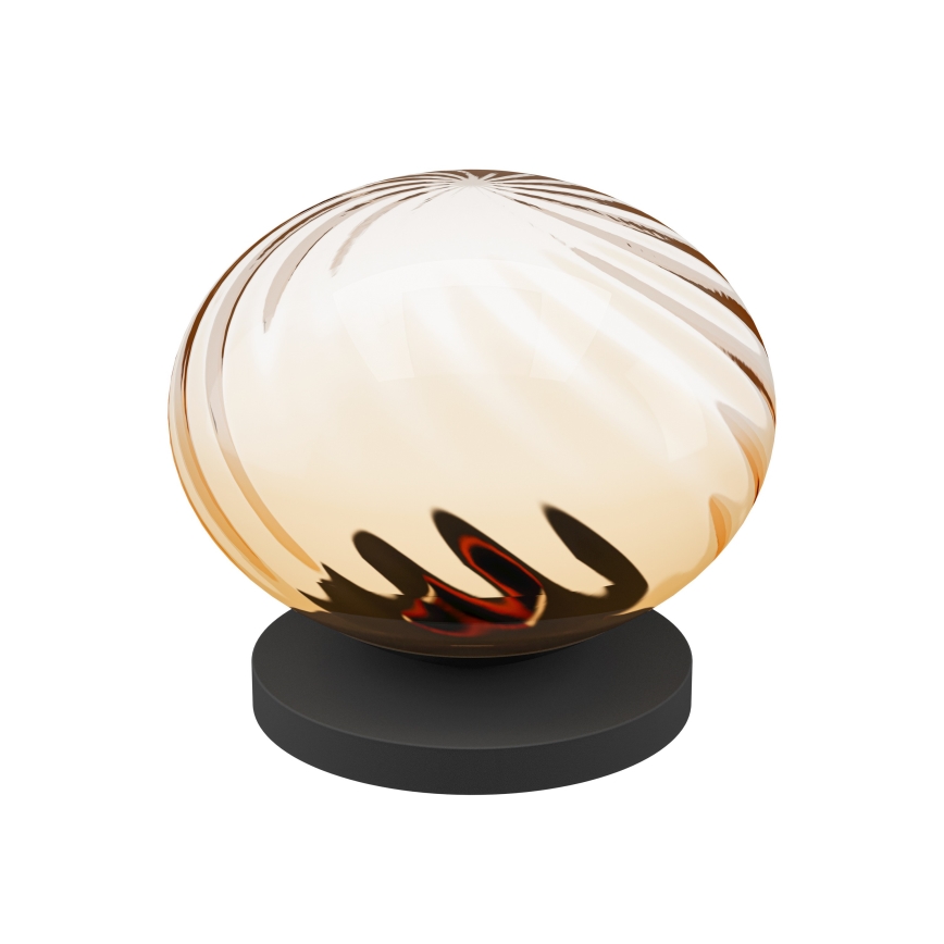 Eglo - Dæmpbar LED-bordlampe LED/5,8W/230V 2200-6500K beige/røgfarvet + fjernbetjening