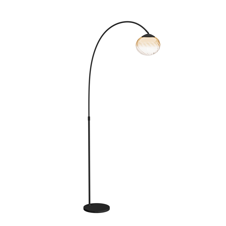 Eglo - LED-dæmpbar gulvlampe LED/5,8W/230V 2200-6500K beige/røgfarvet + fjernbetjening