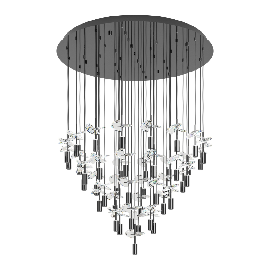 Eglo Stars of Light - LED-lysekrone på wire 43xLED/2,1W/230V 2200/3000/4000K blank krom