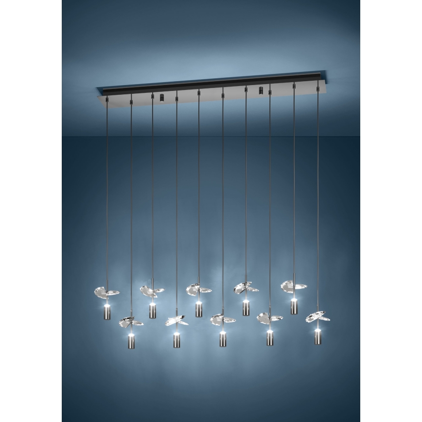 Eglo Stars of Light - LED-lysekrone på wire 40xLED/2,6W/230V 2200/3000/4000K blank krom