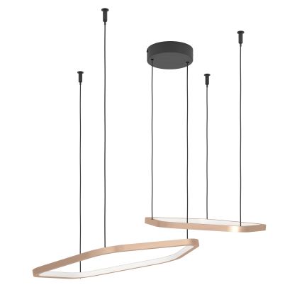 Eglo - LED dæmpbar pendel med wireophæng LED/30W/230V 2200-6500K messing + fjernbetjening