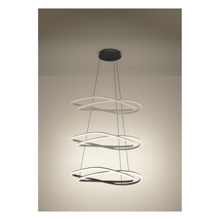 Eglo - dæmpbar LED-pendel med wire LED/60 W/230 V 2200–6500 K grå + fjernbetjening