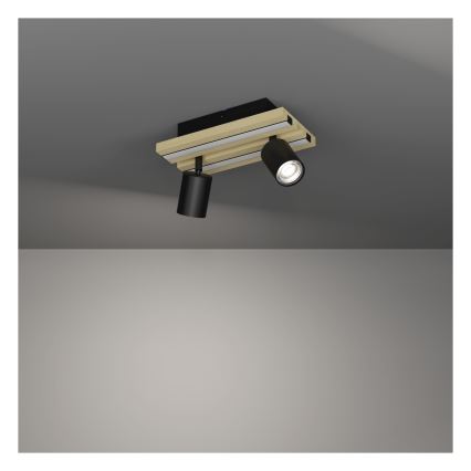 Eglo - LED-spot 2xLED/2,2W/230V + 2xLED/1,2W + 2xLED/2W beige/sort