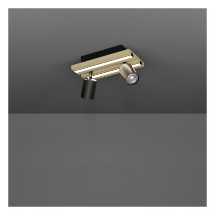 Eglo - LED-spot 2xLED/2,2W/230V + 2xLED/1,2W + 2xLED/2W beige/sort