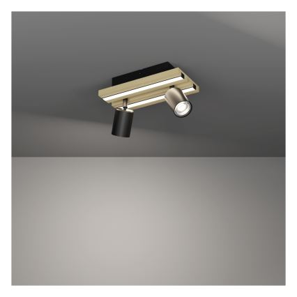 Eglo - LED-spot 2xLED/2,2W/230V + 2xLED/1,2W + 2xLED/2W beige/sort