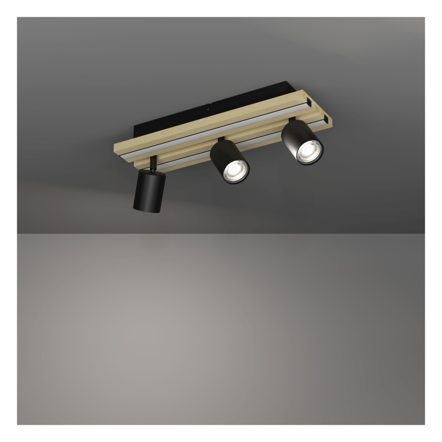 Eglo - LED-spotarmatur 3xLED/2,2W/230V + 2xLED/1,2W + 2xLED/2W beige/sort