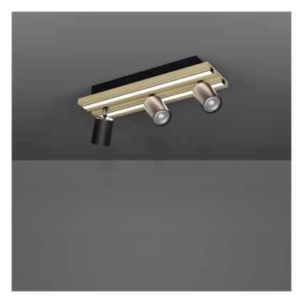 Eglo - LED-spotarmatur 3xLED/2,2W/230V + 2xLED/1,2W + 2xLED/2W beige/sort