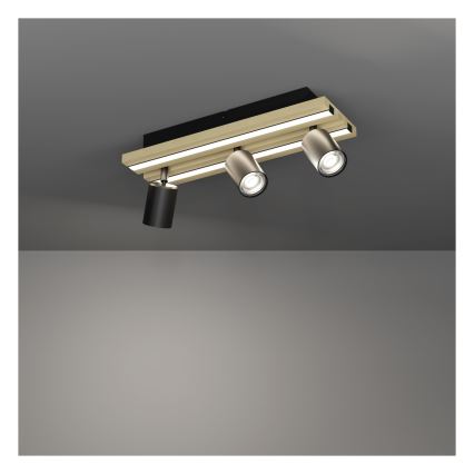 Eglo - LED-spotarmatur 3xLED/2,2W/230V + 2xLED/1,2W + 2xLED/2W beige/sort