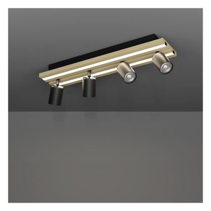 Eglo - LED spotlampe 4xLED/2,2W/230V + 2xLED/1,2W + 2xLED/2W beige/sort